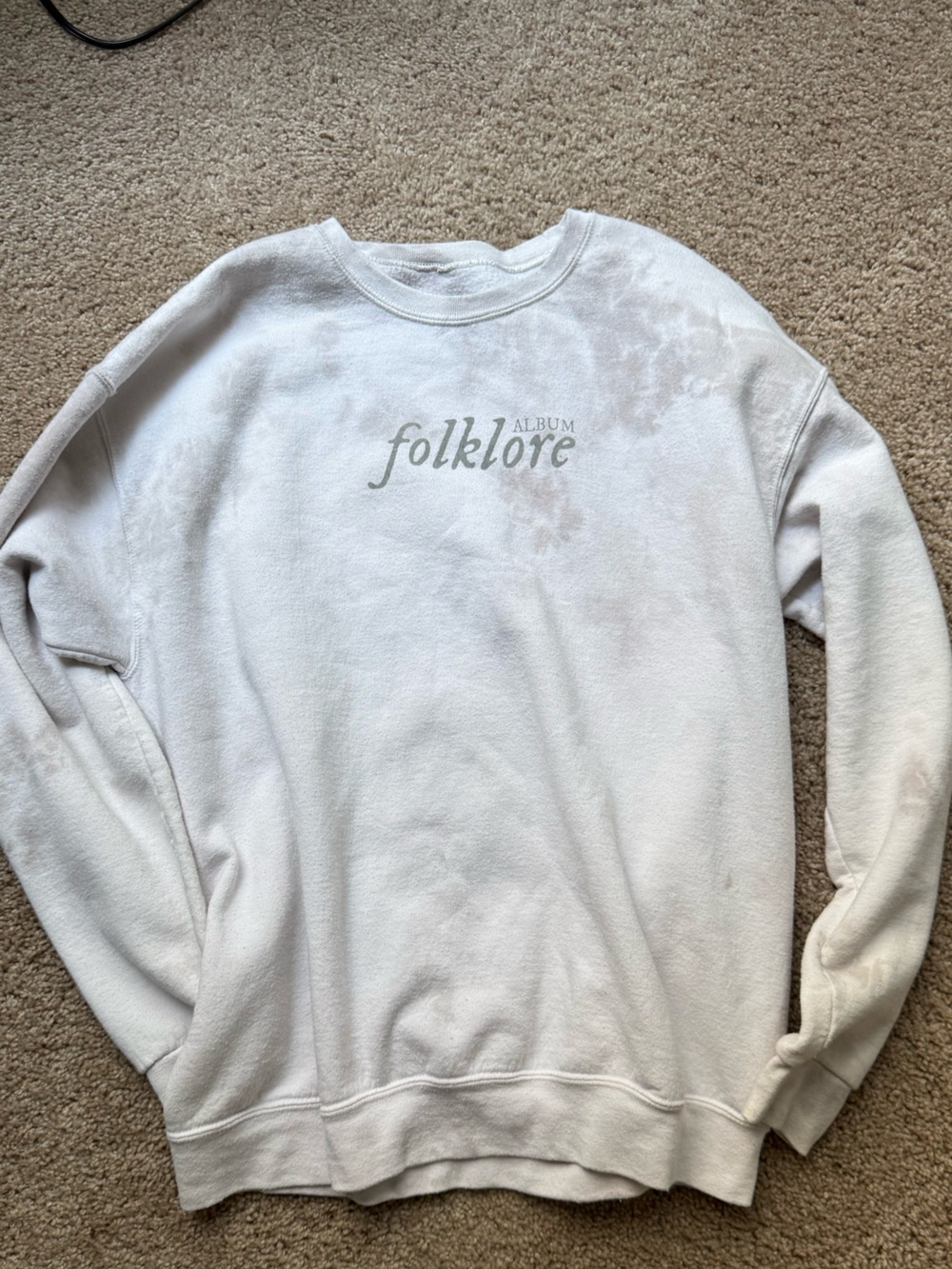 Taylor Swift Folklore Crewneck Sweatshirt - Off-White